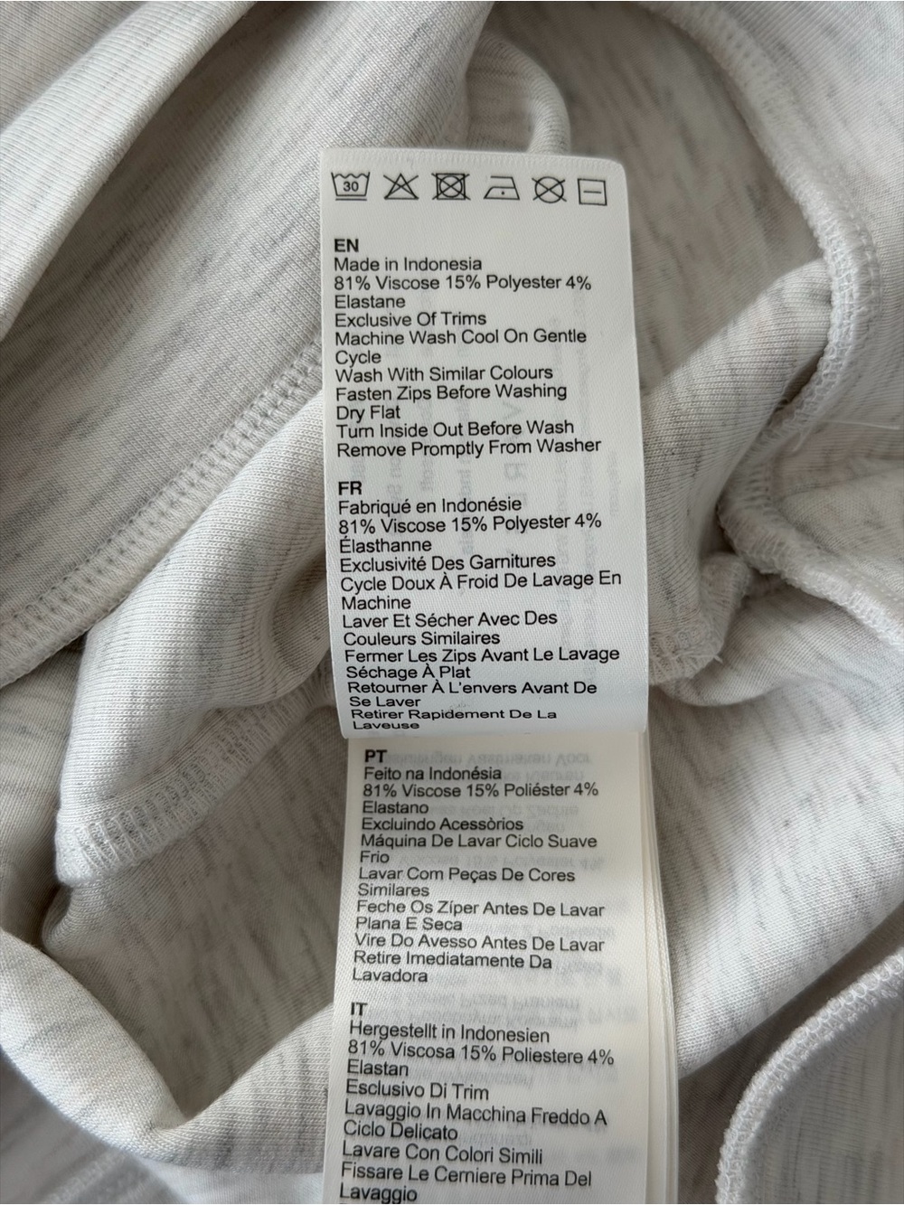 Varley Davidson Sweat in Ivory Marl, Size Medium - Picture 9 of 10